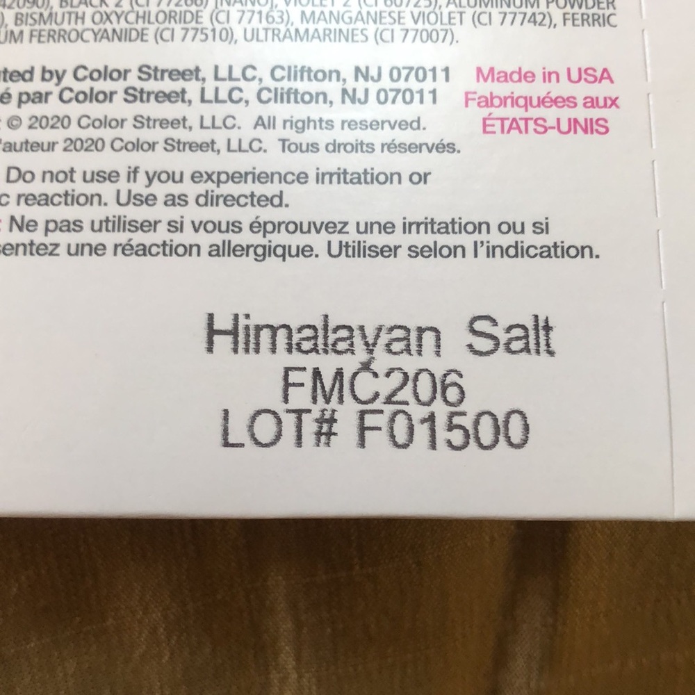 Color Street Real Nail Polish Strips Himalayan Salt - Picture 3 of 6